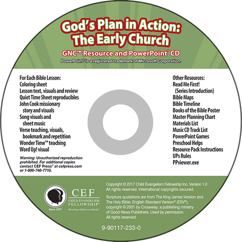 God's plan in Action: The Early Church PP CD